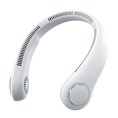 2. Wentylator Jisulife Neck Fan 3 4000mAh na szyję przenośny wiatraczek - szary