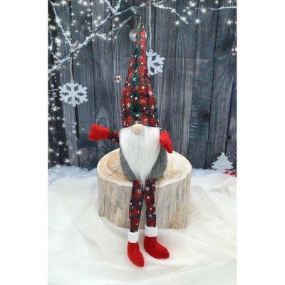 9. SKRZAT DEKORACYJNY 30+20CM KRATA ZIELONA CZERWONA