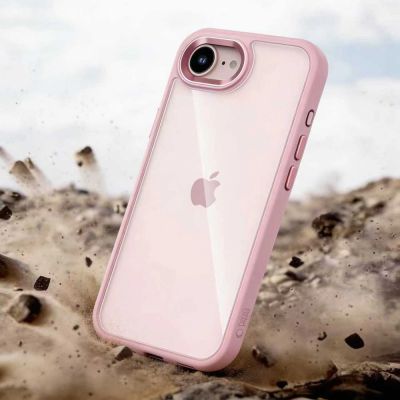 7. Etui Tech-Protect Magmat na iPhone 16e / 17e - przezroczysto-różowe