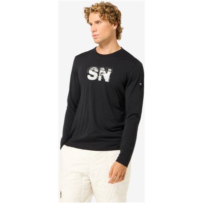 Longsleeve męski SUPER.NATURAL M CROSS COUNTRY LOGO LS czarny