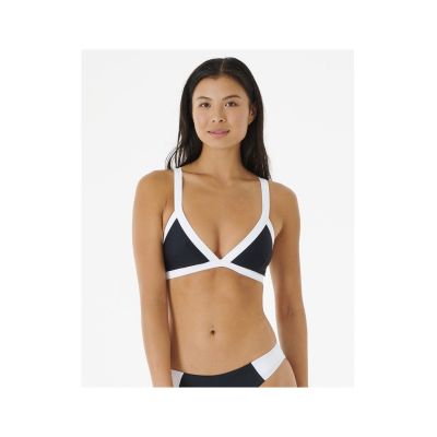6. Biustonosz kąpielowy RIP CURL Mirage Colour Block Tri czarny