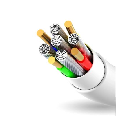 3. Dudao przewód kabel USB / Lightning 3A 1m biały (L1L white)