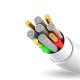 3. Dudao przewód kabel USB / Lightning 3A 1m biały (L1L white)