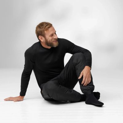 4. Spodnie trekkingowe męskie Fjällräven Keb Insulated Trousers M outdoorowe czarne (F12200194-550)