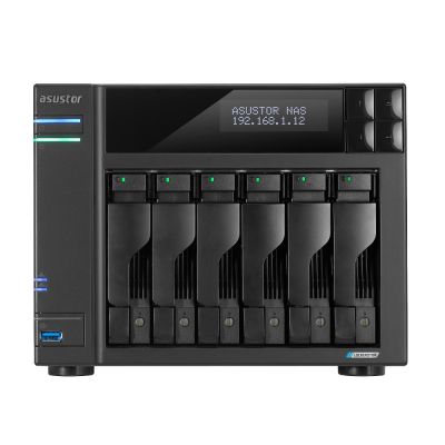 8. NAS Asustor AS6706T; Tower; 6x (3.5" SATA HDD/ 2.5" SSD); Intel Celeron N5105; 8GB DDR4 SODIMM (max. 16GB), 2x 2.5GbE, 4x M.2 2280 NVMe PCIe 3.0, 2x USB 3.2 Gen, 1x HDMI 2.0b, 1x optional 10 GbE card