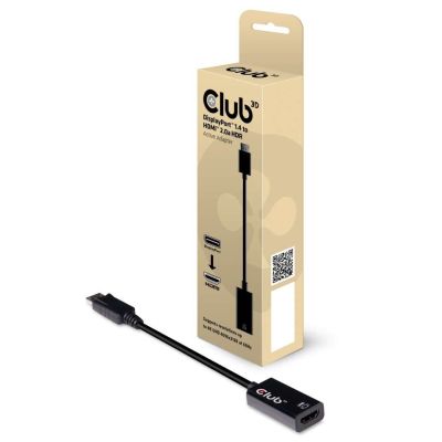 2. CLUB3D DisplayPort 1.4 to HDMI 2.0b HDR Active Adapter