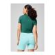 3. Koszulka CASALL Delight Short Wrap Tee zielony