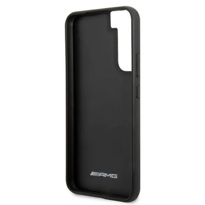 7. Etui AMG Leather Debossed Lines na Samsung Galaxy S22+ - czarne