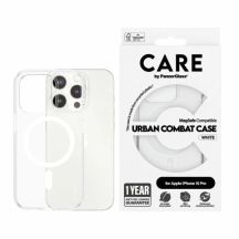 Etui CARE by PanzerGlass Urban Combat Case MagSafe na iPhone 15 Pro - białe