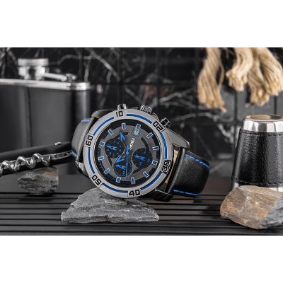 6. Zegarek Męski Skmei 9156SIBU + BOX