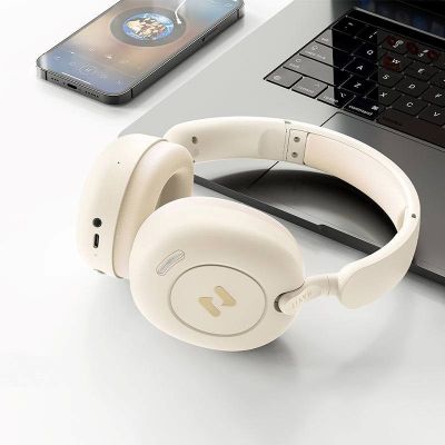 4. Słuchawki Bluetooth HAVIT H655BT PRO (beżowe)