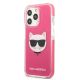 2. Etui Karl Lagerfeld Choupette Head na iPhone 13 Pro / iPhone 13 - fuksjowy