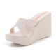 3. IPANEMA HIGH FASHION II SLIDE FEM BEIGE/GLITTER/PINK 83646-BO701