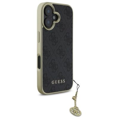 4. Etui Guess 4G Charms Collection na iPhone 16 Plus - czarne