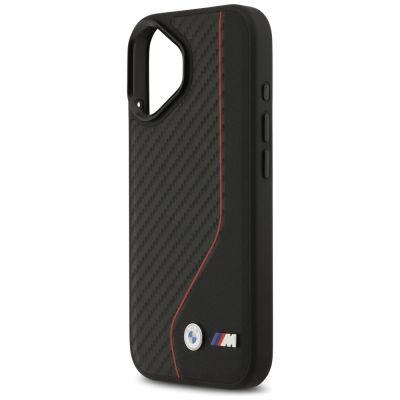 6. Etui BMW M Carbon Line & Logo MagSafe na iPhone 17 - czerwone