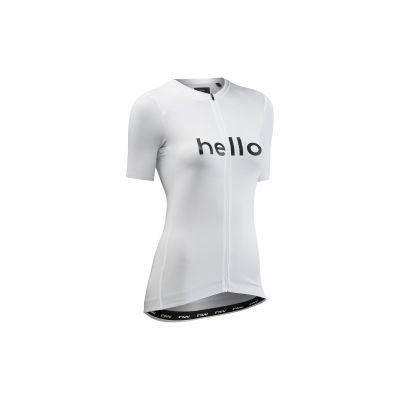 Koszulka rowerowa NORTHWAVE Blade Hello Goodbye Woman Jersey S/s biała