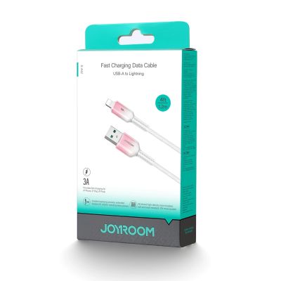 8. Kabel Joyroom S-A42 Crystal-Clear Series 3A USB-A - Lightning 1,2m - biały