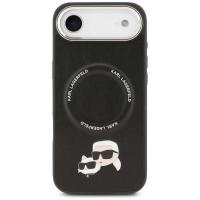 3. Etui Karl Lagerfeld Karl & Choupette Pins MagSafe na iPhone Air - czarne