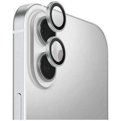 Szkło na aparat UNIQ Optix Aluminium Camera Lens Protector na iPhone 17 z aplikatorem - srebrne