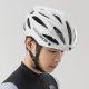 9. Kask rowerowy Rockbros z szybką, odpinane okulary z ochroną UV, unisex - brązowy