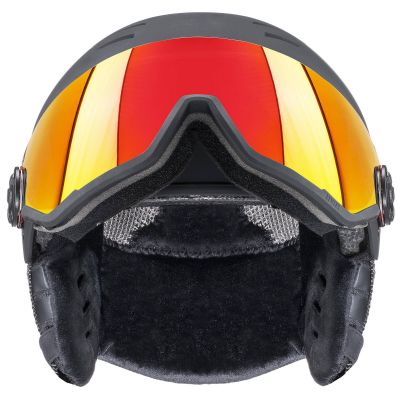 3. Kask narciarski unisex Uvex Wanted visor z aktywnym systemem wentylacji czarny (56/6/262/10)