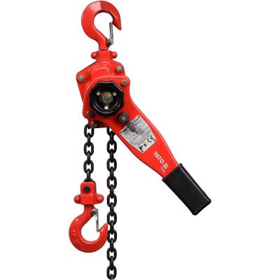 3. Yato YT-58962 wyciągnik mechaniczny 750 kg 1,5 m Czerwony