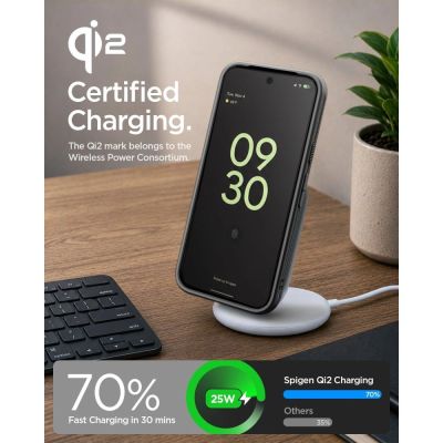 9. Etui Spigen Liquid Air Mag MagSafe na Google Pixel 11 Pro - czarne matowe