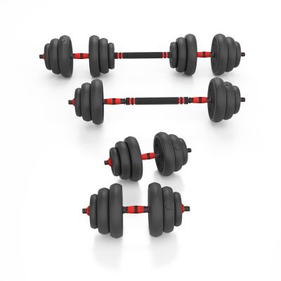 6. Zestaw ciężarów 6w1 HMS SGN120 (sztanga, sztangielki i kettlebell) 20kg