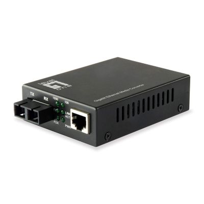 4. LevelOne GB Konwerter RJ45->SC 1Gbps SM 1310nm 20km
