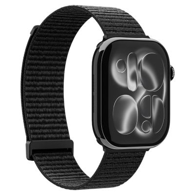 2. Pasek Spigen WBF01 Band na Apple Watch 44 / 45 / 46 / 49 mm - czarny