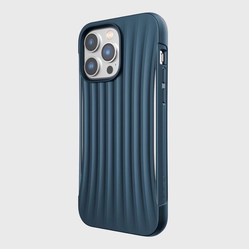 7. Raptic X-Doria Clutch Case etui iPhone 14 Pro Max pokrowiec plecki niebieski