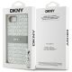 8. Etui DKNY Repeat Texture Pattern with Tonal Stripe na iPhone 16e - beżowe