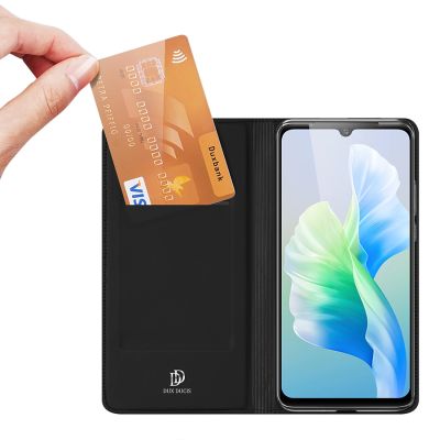 2. Dux Ducis Skin Pro kabura etui pokrowiec z klapką Vivo V23e czarny
