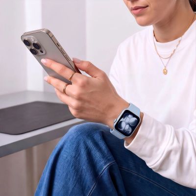 4. Pasek Tech-Protect Silicone na Apple Watch 40 / 41 / 42 mm - niebieski