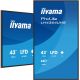 Płaski ekran iiyama LH4364UHS-B1AG 43 cale LCD UHD - 109,2 cm