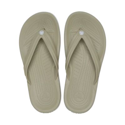 4. Klapki Crocs Crocband Flip zielone 11033 1WY