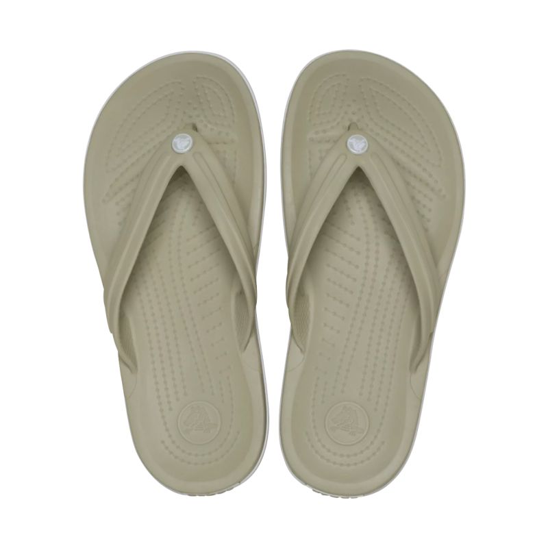 4. Klapki Crocs Crocband Flip zielone 11033 1WY