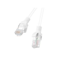 Patchcord U/UTP Lanberg PCU5-10CC-0200-W (RJ45 - RJ45 ; 2m; UTP; kat. 5e; kolor biały)