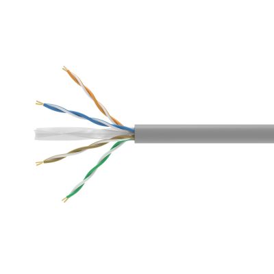 Wyposażenie Instalacji Kabel Cat6 U/UTP ECA 305,00m szare PVC