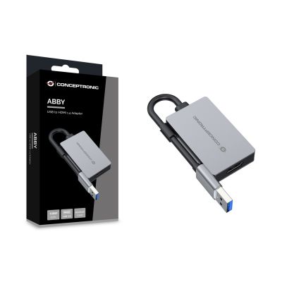 5. Conceptronic ABBY22G zewnętrzna karta graficzna usb 1920 x 1080 px Szary