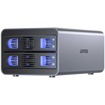 Unitek Obudowa RAID do dysku SATA 2.5''/3.5'' 4 tryby 40TB USB C 10Gb/s