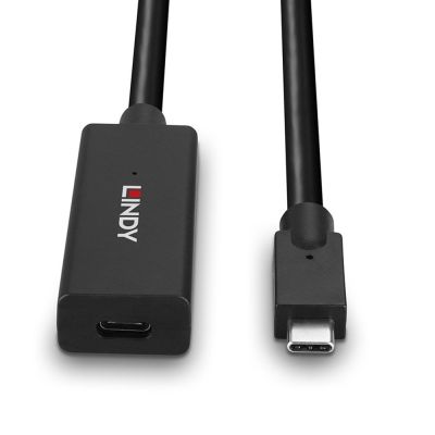 4. Lindy 43364 kabel USB USB 3.2 Gen 2 (3.1 Gen 2) 5 m USB C 10 Gbit/s Czarny
