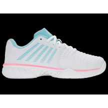 Sneakersy K-swiss EXPRSLIGHT3 HB PADEL WHITE/SOFT NEON BLUE/NEON BUBLE GUM-M (98900-146-M)