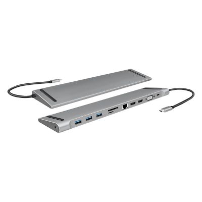 2. LogiLink UA0373 - Przewodowy - USB 3.2 Gen 1 (3.1 Gen 1) Type-C - 100 W - 3,5 mm - 10,100,1000 Mbit/s - Aluminiowy