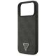 6. Etui Guess Leather 4G Triangle Strass MagSafe na iPhone 17 Pro Max - czarne