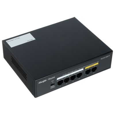 7. Switch PoE RG-ES106F-P 4-portowy Reyee