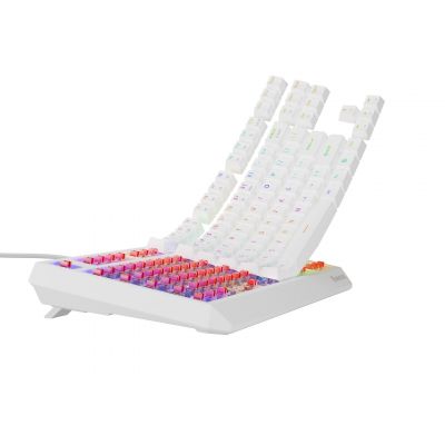 3. GENESIS Thor 230 TKL klawiatura Gaming USB + RF Wireless + Bluetooth QWERTY US English Biały