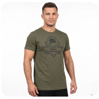 5. T-shirt męski Koszulka KHAKI bawełniana DBX Bushido