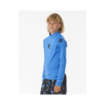 3. Lycra RIP CURL Brand Wave Upf L/S-Boy niebieski