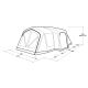 2. Outwell Montana 6 Air 6 os. Zielony, Szary Namiot tunelowy